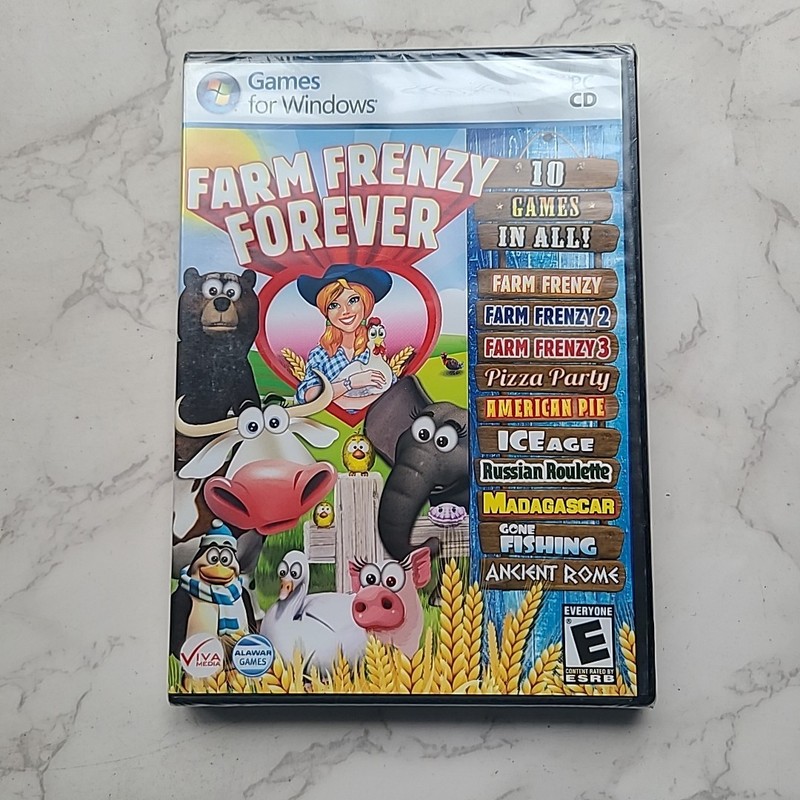 FARM FRENZY FOREVER BRAND NEW PC Computer Game for Windows 10 Games, Pizza Party