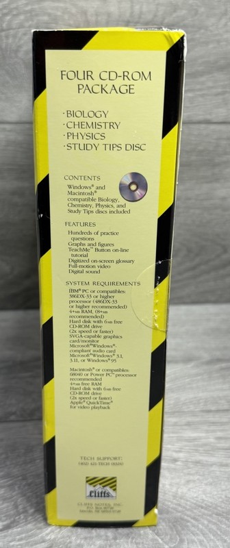 Science Cliffs Studyware IBM Macintosh PC Biology Chemistry Physics Big Box PC gallery