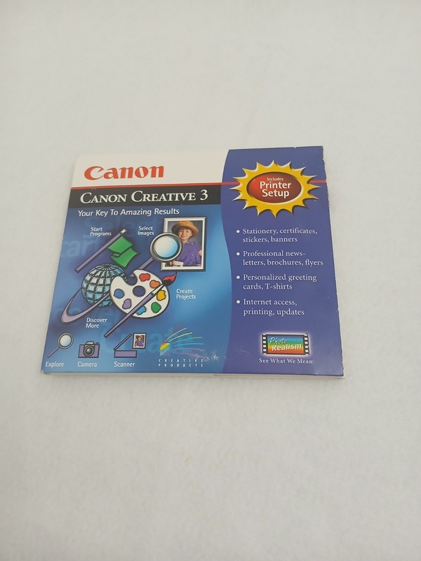Canon Creative 3 PC Software Complete CIB VGC CD-ROM gallery