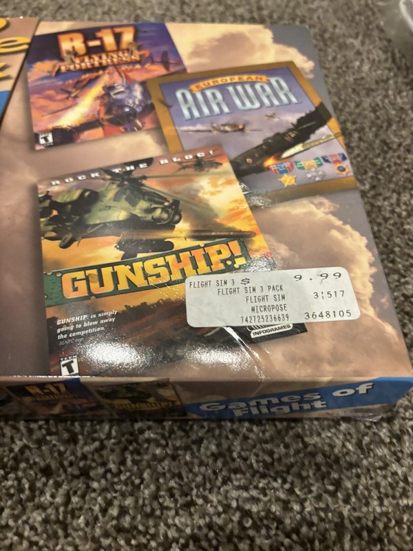 Infogrames Games Of Flight PC-Win 3 CD Game Pack Sealed Flight Sim B-17 Gunship gallery