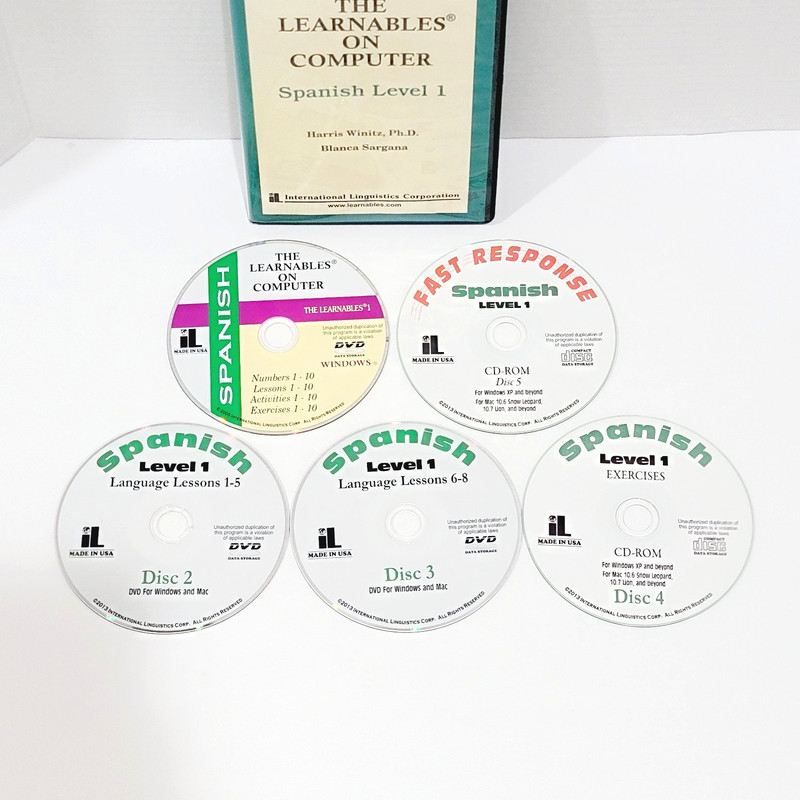 The Learnables On Computer Spanish Level 1 One on DVD & CD-ROM Harris Winitz gallery