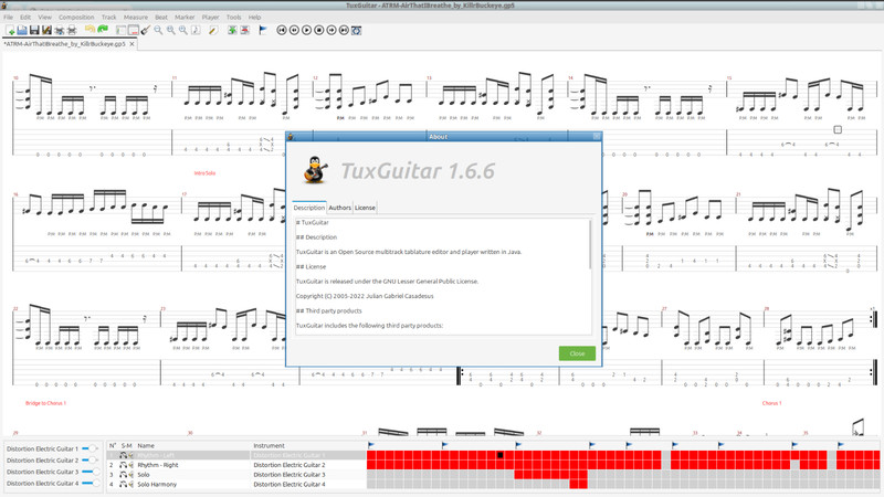 TuxGuitar Multitrack Guitar Tablature Editor & Player for Windows, mac & Android gallery