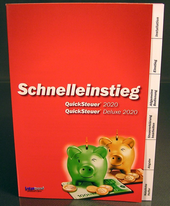 Lexware QuickSteuer 2020 Full Version Box, CD, Manual (PDF) Tax Year 2019 NEW gallery