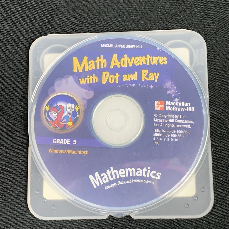 Math Adventures with Dot and Ray Grade 5 Concepts Skills Problem Solving CD Rom
