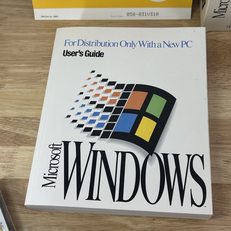 Microsoft Windows 3.1 Operating System Vintage PC Software Complete 6 Disk Set gallery