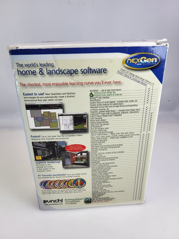 Punch Home & Landscape Design Suite Boxed Vista/XP Software gallery