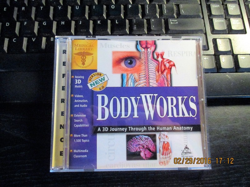 MOSBY’S BODY WORKS -A 3D JOURNEY THROUGH THE HUMAN ANATOMY CD ROM
