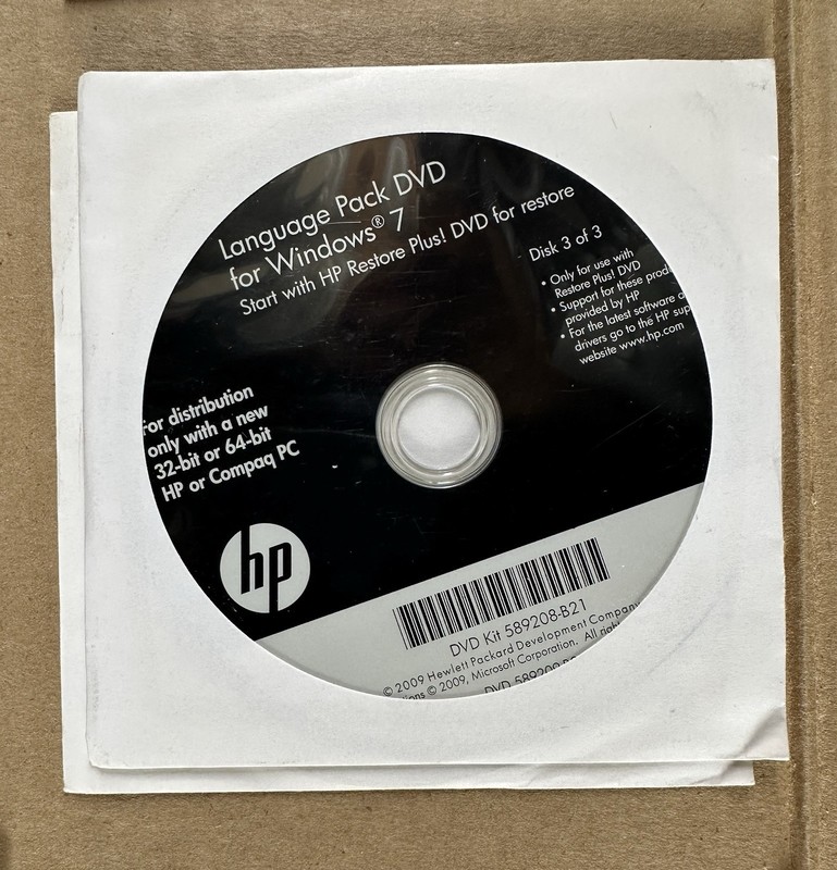 20 DISC LOT HP Restore Plus MICROSOFT WINDOWS Operating System INSTALLATION DVDs gallery