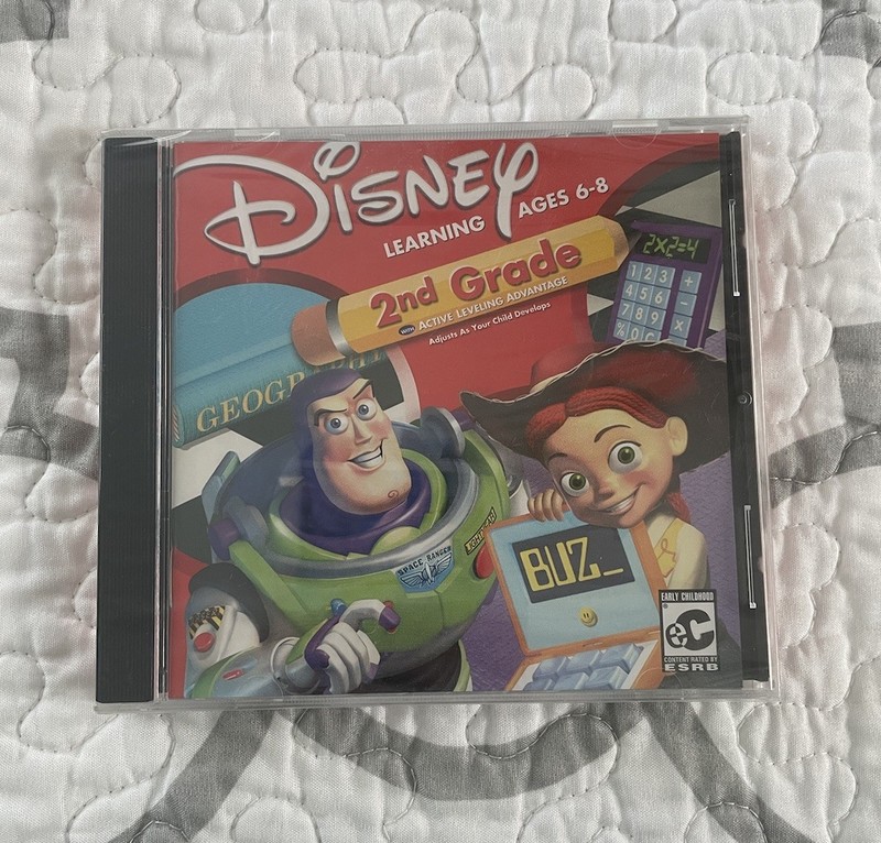 NEW Disney Learning CD-ROM 2nd Grade Ages 6-8 (Buzz Lightyear)