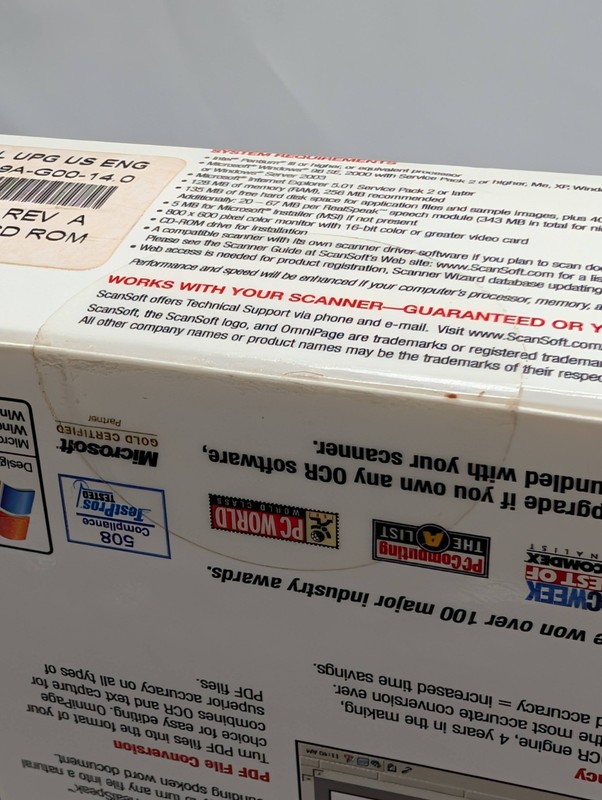 OmniPage Pro 14 Sealed box gallery