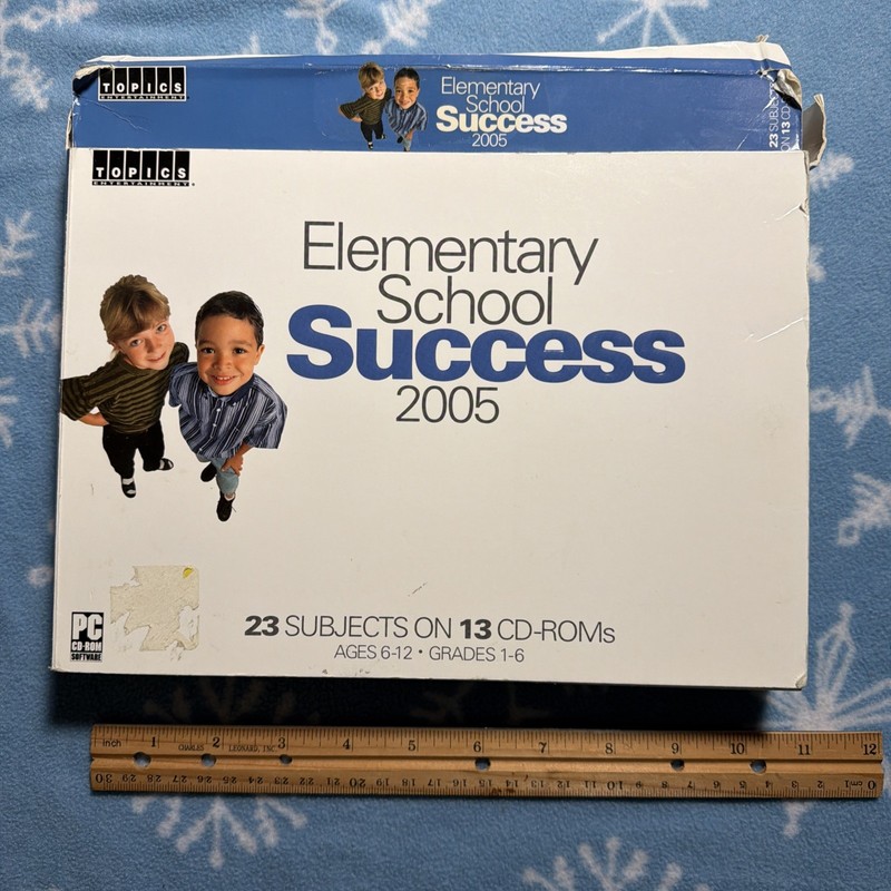 Topics Elementary School Success 2005 PC Software – 13 CD-ROM Set – Grades 1-6