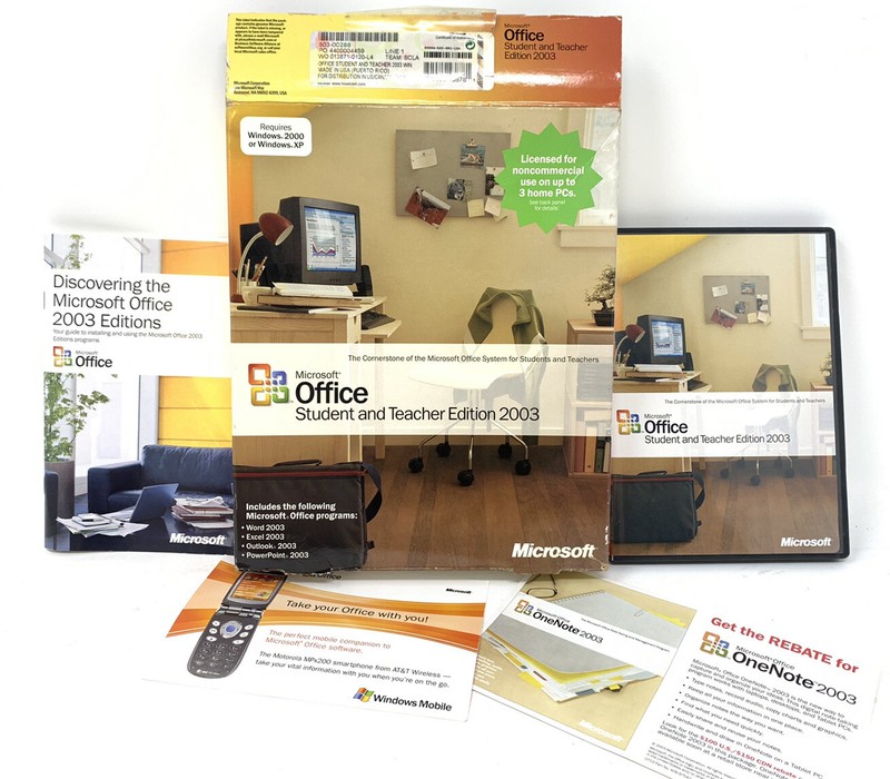 Microsoft Office 2003 Student and Teacher Edition (Retail) (3 User) Full Version