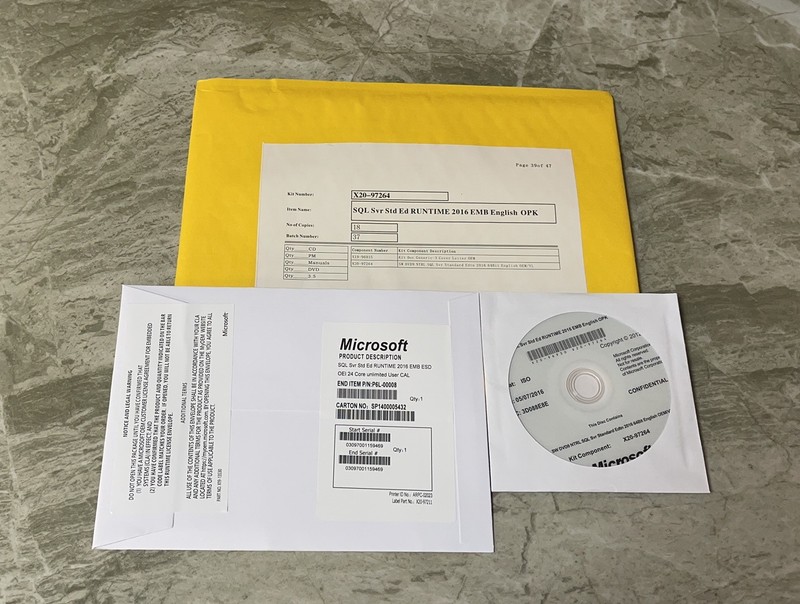Microsoft SQL Server 2016 Standard with 24 Core License, unlimited User CALs gallery