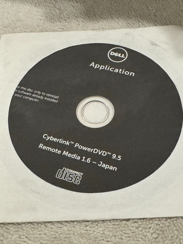 Dell Application – Cyberlink PowerDVD 9.5 & Remote Media 1.6 Japan – CD ONLY!!!