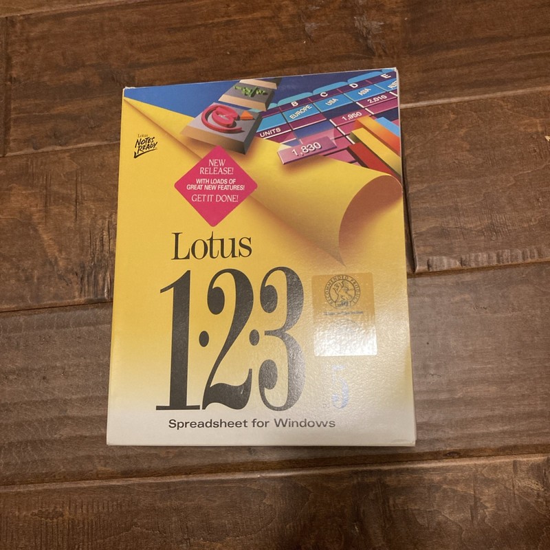 Lotus 123 Spreadsheet – Release 4 | Upgrade Vintage Software | Disks Sealed