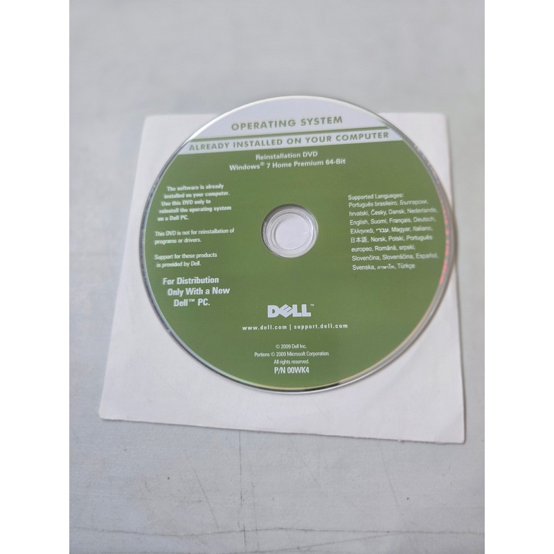 Lot of 3 Dell Windows 7 Home Premium 64-Bit Reinstallation DVD OS P/N 0R7XD1 gallery