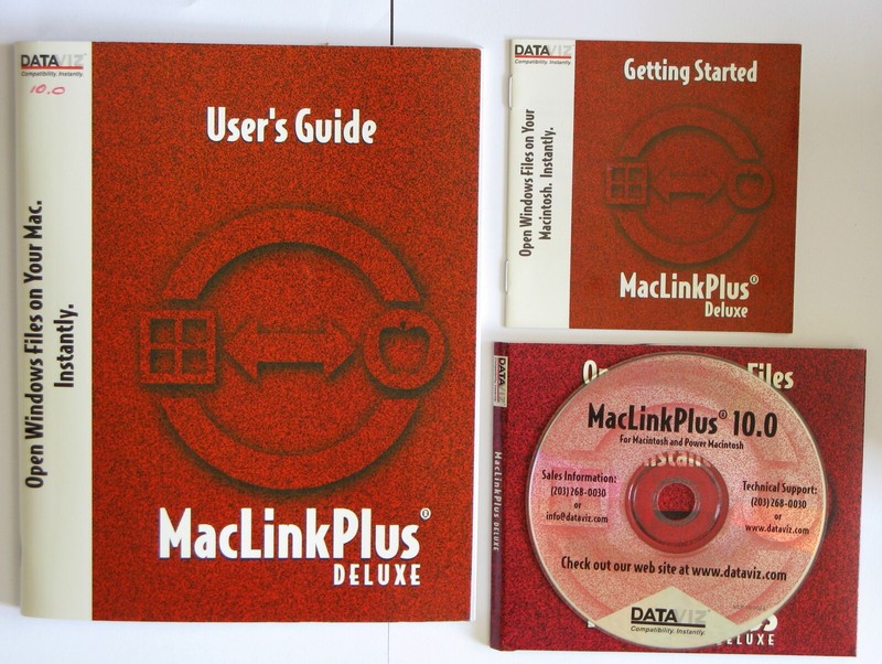 DataViz MacLinkPlus DELUXE, Ver. 10.0, Open Windows Files on MAC