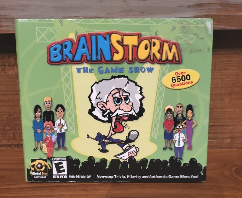 2003 Brainstorm The Gameshow Windows 98/Me/XP PC CD Rom Game