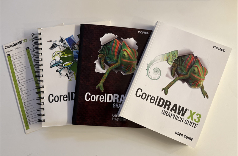 CorelDRAW Graphics Suite X3 4 CD Set Software & Handbook & User Guide gallery
