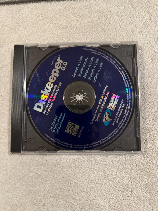 Diskeeper Server 6.0 Utility CD – VERY GOOD CONDITION!!!