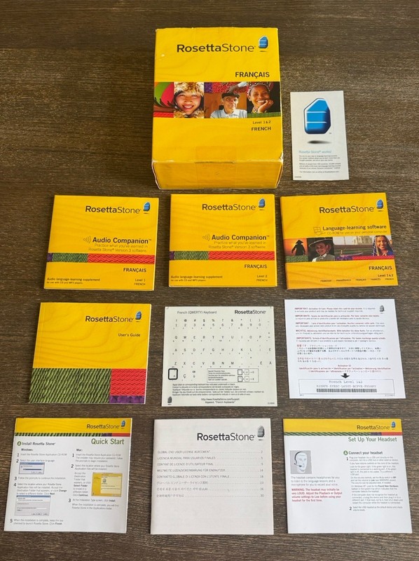 Rosetta Stone Francais French Level 1 & 2 2007 Version 3 Win/Mac CD-Rom gallery