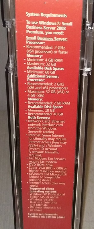 Microsoft Windows Small Business Server 2008 Premium, 5 CAL, T75-02411 gallery