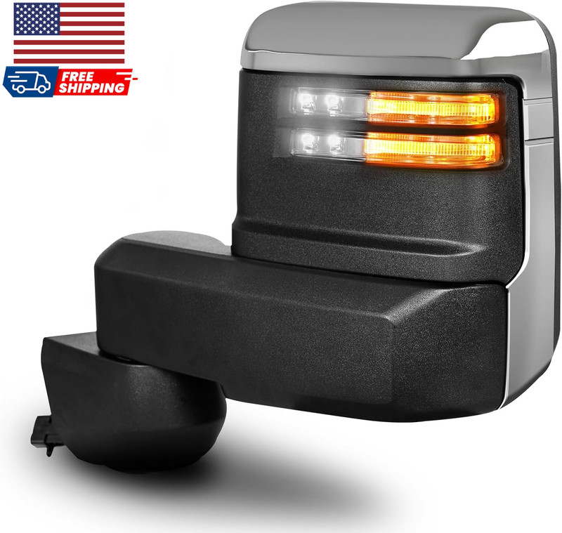 Driver Side Towing Mirror for 2500HD 3500HD GMC Chevy 2020-2025 Silverado/Si