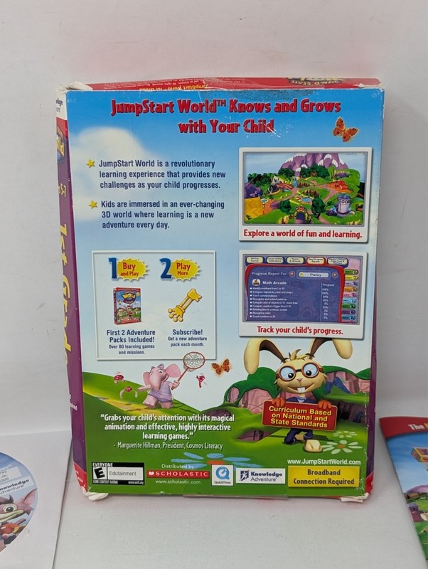 Jump Start World 1st Grade CIB Box PC CD-ROM Game Scholastic Windows XP Vista gallery