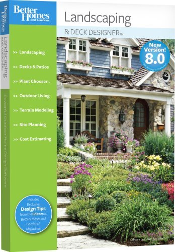 Better Homes Gardens Landscaping and Deck Designer 8.0 8 PC New in Box