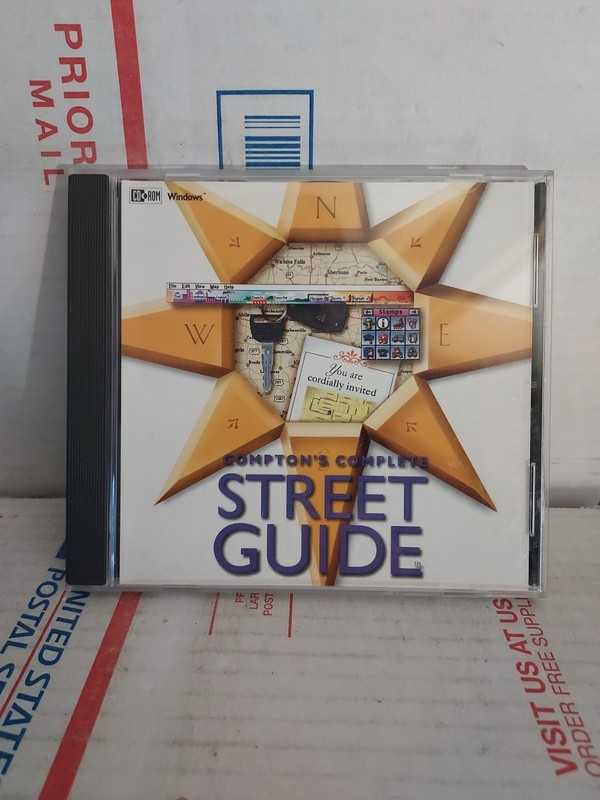 COMPTON’S COMPLETE STREET GUIDE FOR WINDOWS CD 1995 Used – #163