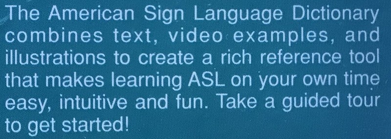 The American Sign Language Dictionary [Win/Mac CD-ROM, 753182040998] gallery