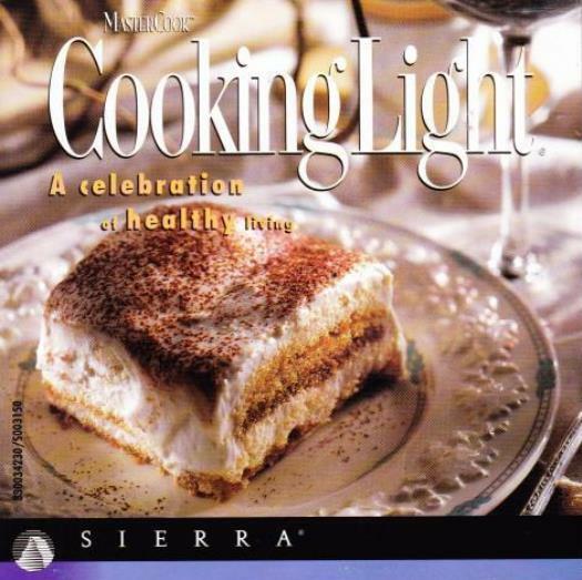 MasterCook Cooking Light PC CD cook low fat meal healthy desserts recipes entree