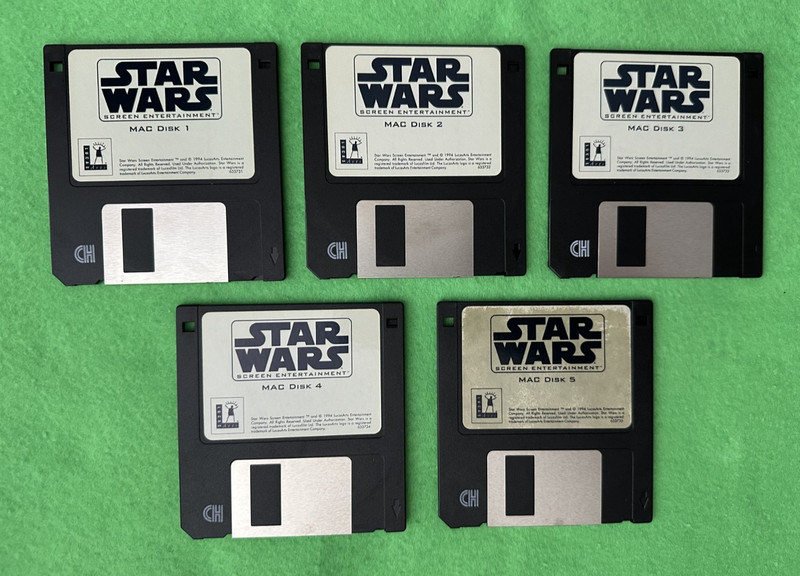 Star Wars Screen Entertainment (Mac) 3.5” Floppy Disks – Free Shipping.
