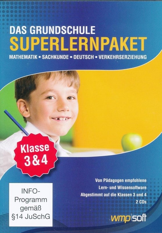 The Primary School SUPER LEARNING PACKAGE Grades 3 & 4 Mathematics German Skills Transport