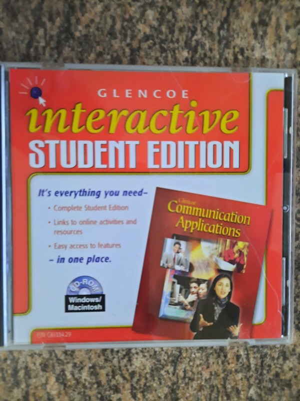 Glencoe Interactive Student Edition CD-ROM