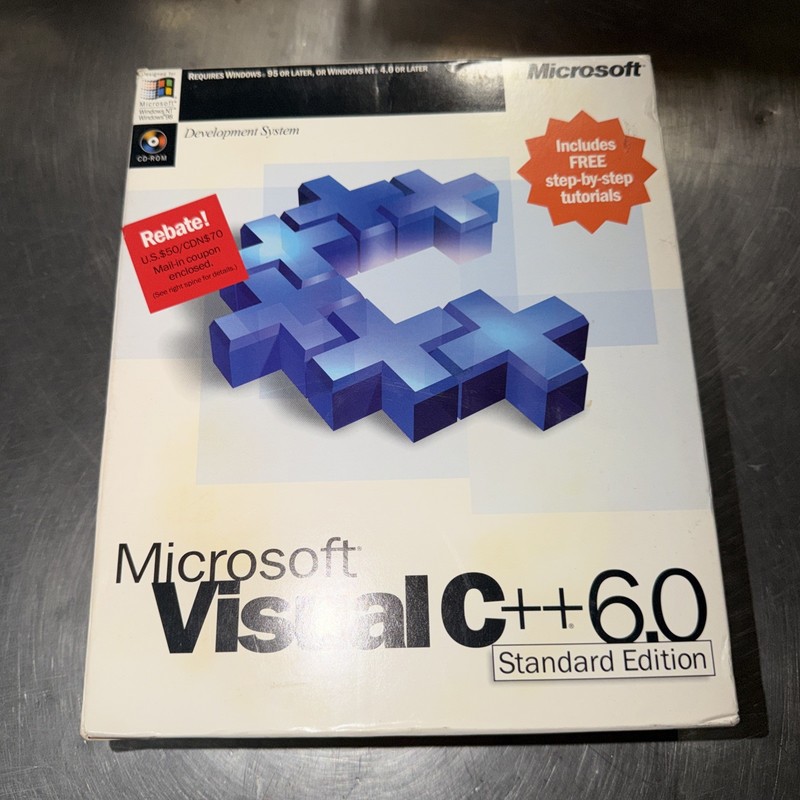 Microsoft Visual C++ 6.0 Standard Edition w/ Key Full Version