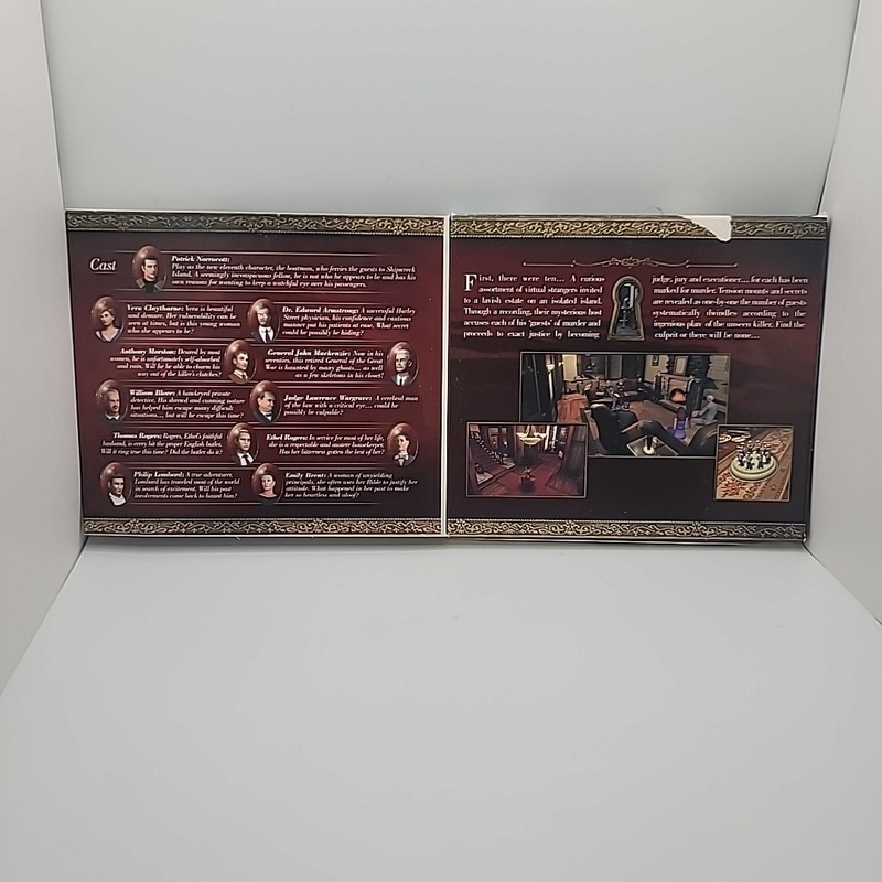 Agatha Christie And Then There Were None PC Game 2 Disc Manual Small Box gallery