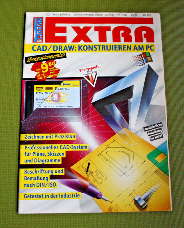 DOS TREND EXTRA 9 – CAD/DRAW: design on PC – with instructions in booklet