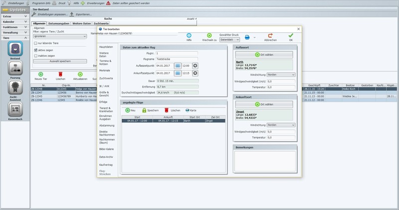 Brieftauben,Tauben,Taubenzucht,Taubenrassen,Stammbaum,Paarung,Eier, Software CD gallery