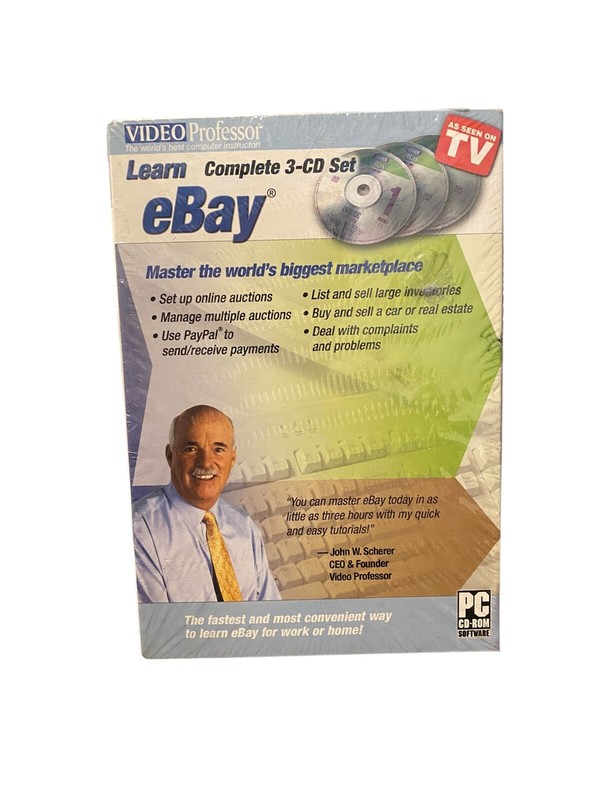 Video Professor Learn eBay 3-Piece CD Set