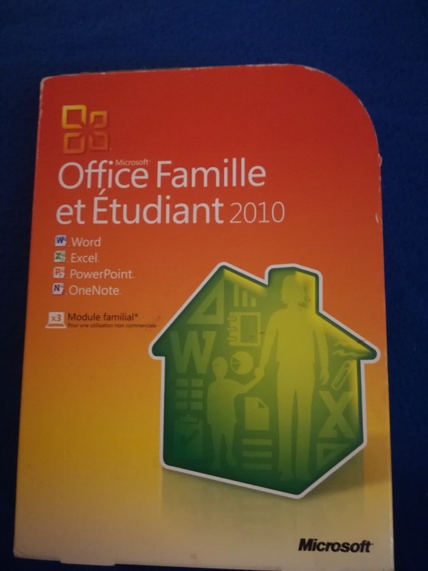 Microsoft Office Famille et étudiant 2010 Key + CD-ROM french version 3PC