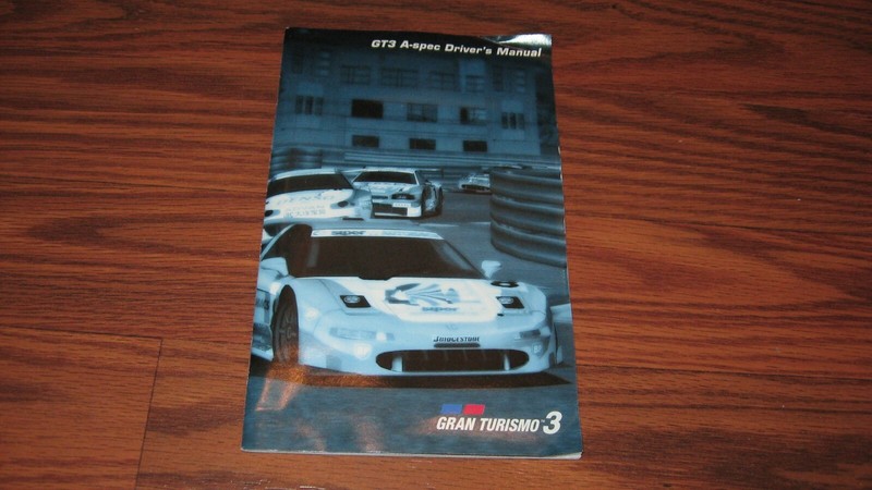 Gran Turismo 3 Playstation 2 manual PS2 manual only – No game