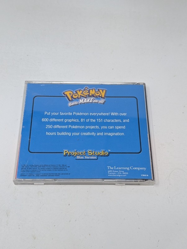 Pokemon Gotta Make Em All Project Studio Blue Version PC Complete CIB w/ Manual gallery