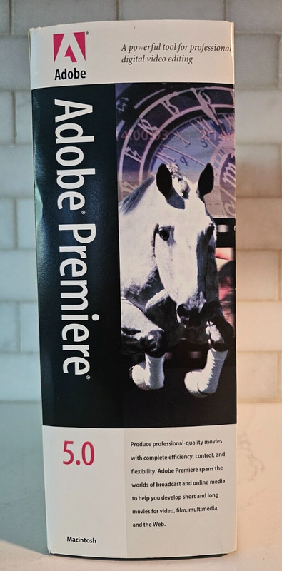 Adobe Premiere 5.0 / 5.1 Macintosh CDs, Manuals, Quick Reference Card with SN gallery