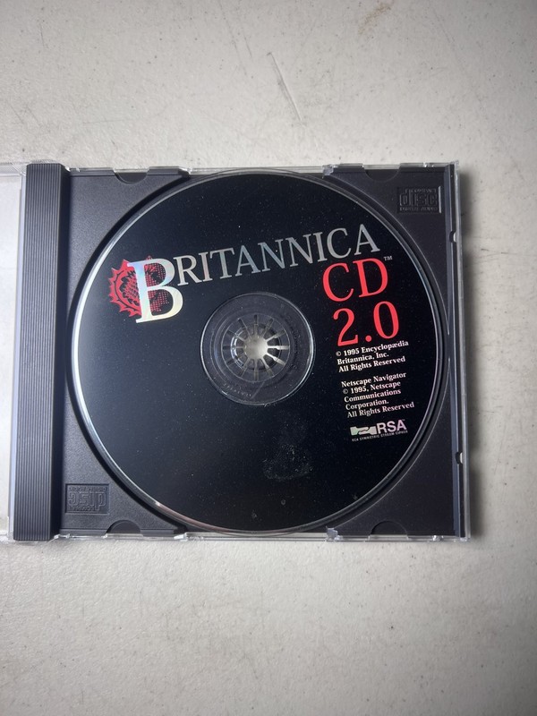 Britannica CD 2.0 Software CD-ROM 1995 Edition Encyclopedia