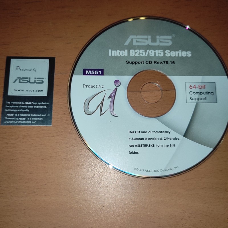 ASUS Support CD Intel 925/915 Series Drivers
