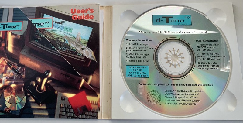 d-Time 10 Software - Make your CD-ROM as fast as your band disk DOS Windows. gallery