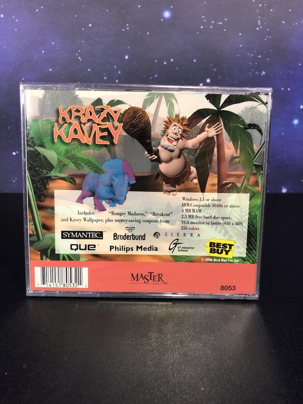 Krazy Kavey CD Rom Screen Saver Windows Best Buy Exclusive 1996 New Sealed gallery