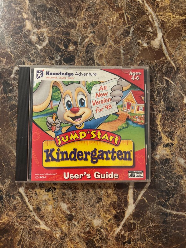 JumpStart Adventures Kindergarten Guide (PC WIN/Mac 1997 Game)
