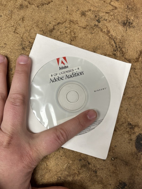 2003 Adobe Audition 1.0 Original Software 4 Licenses Code Disk Only Windows USA